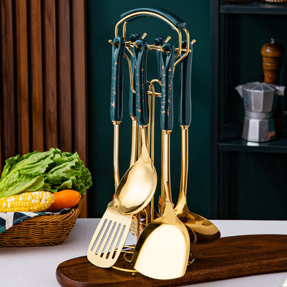 Elegant Seven-Piece Kitchen Tool Set